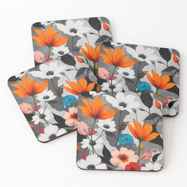 Item preview, Chromatic Flora - Modern Botanical Art with Color Pop designed and sold by JackrabbitPub.