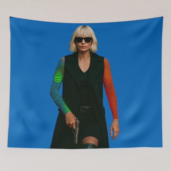 Item preview, NEON ASSASSIN - Cyberpunk Agent Girl - Future Style designed and sold by Urban-InkStudio.