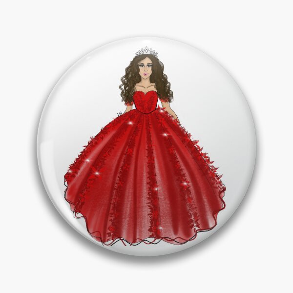 Item preview, Red Quince Girl Illustration with Tiara designed and sold by SMillustrations.