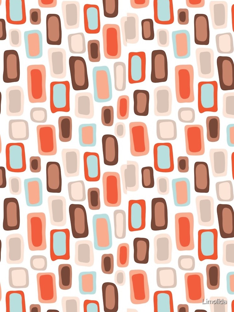 Thumbnail 4 of 4, iPhone Case, Retro Rectangles designed and sold by Limolida.
