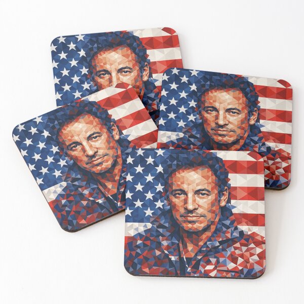 Item preview, Bruce Springsteen The Boss American Flag Art designed and sold by LuluLeb.