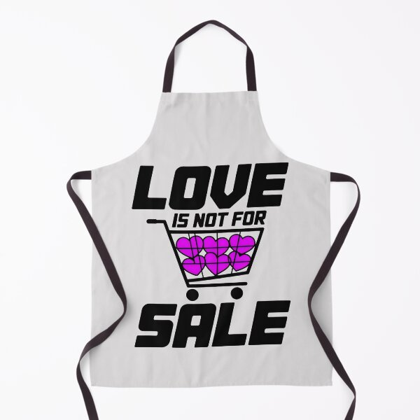 Item preview, Love is Not for Sale Heart Shopping Cart Aesthetic Art designed and sold by SplashTastic.