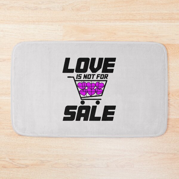 Item preview, Love is Not for Sale Heart Shopping Cart Aesthetic Art designed and sold by SplashTastic.