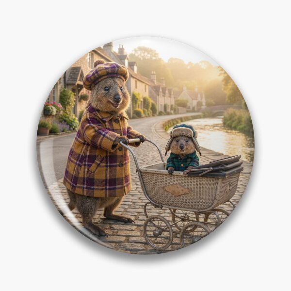Item preview, Quokka Mom Takes Her Joey Out in Pram designed and sold by Tridentulus.