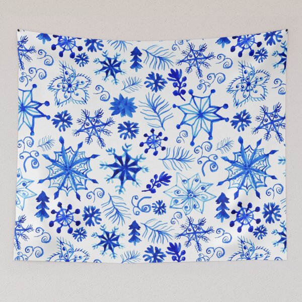 Item preview, Snowflakes and winter motive xmas pattern designed and sold by RAWWR.