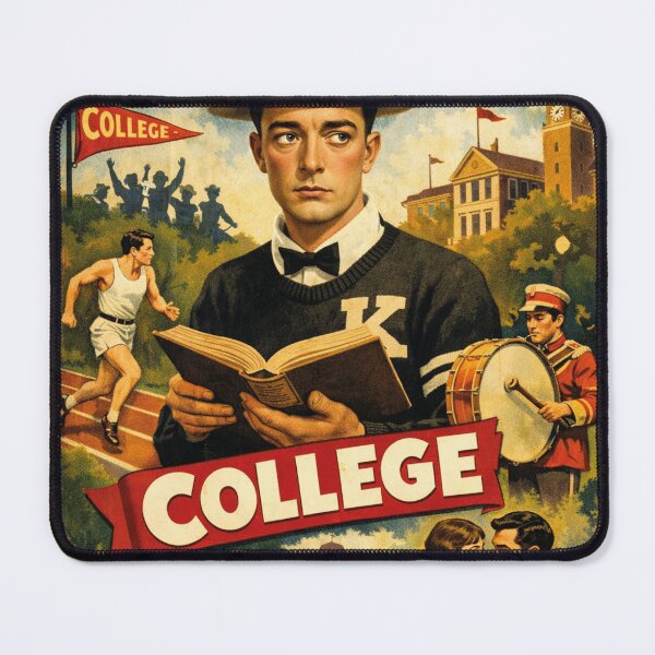 Item preview, College, film, Buster Keaton designed and sold by Mauswohn.