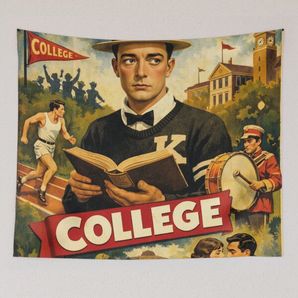 Item preview, College, film, Buster Keaton designed and sold by Mauswohn.