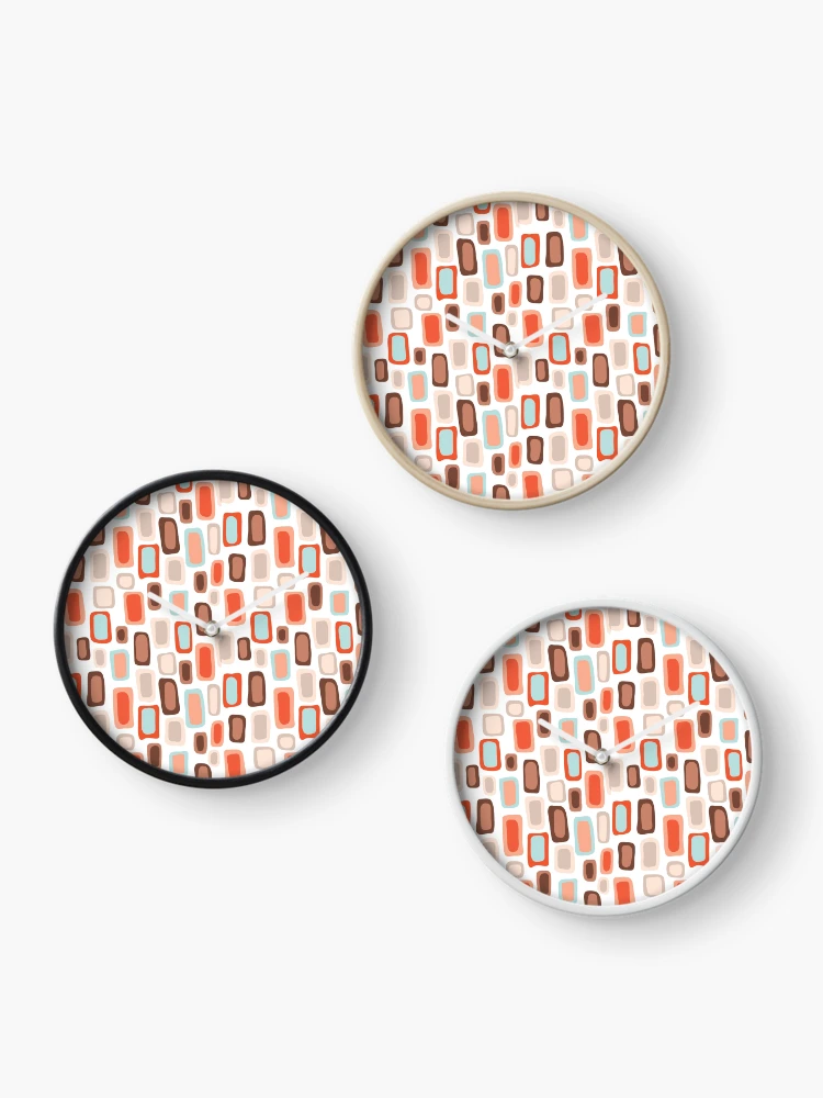 Thumbnail 3 of 4, Clock, Retro Rectangles designed and sold by Limolida.