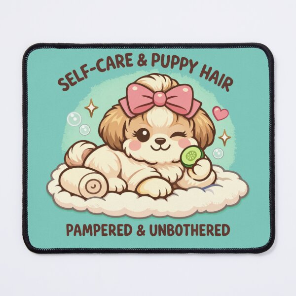 Item preview, Pampered & Unbothered – Self-Care Shih Tzu Dog Mom Shirt designed and sold by dogmomtees.