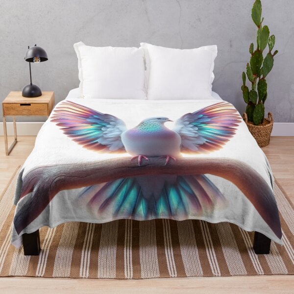 Item preview, Fantasy Dove Art - Colorful Bird designed and sold by GloriousArtSKD.