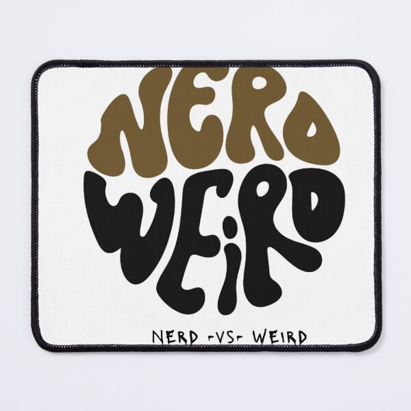 Item preview, Psychedelic Typographic Circle: Nerd vs Weird designed and sold by JAFORMS.