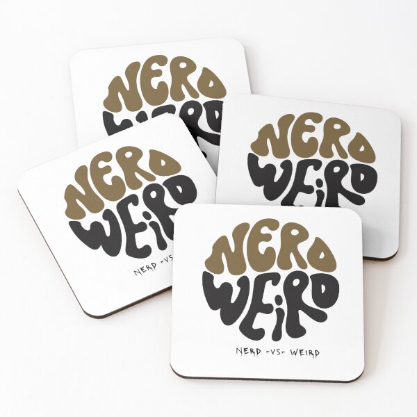 Item preview, Psychedelic Typographic Circle: Nerd vs Weird designed and sold by JAFORMS.
