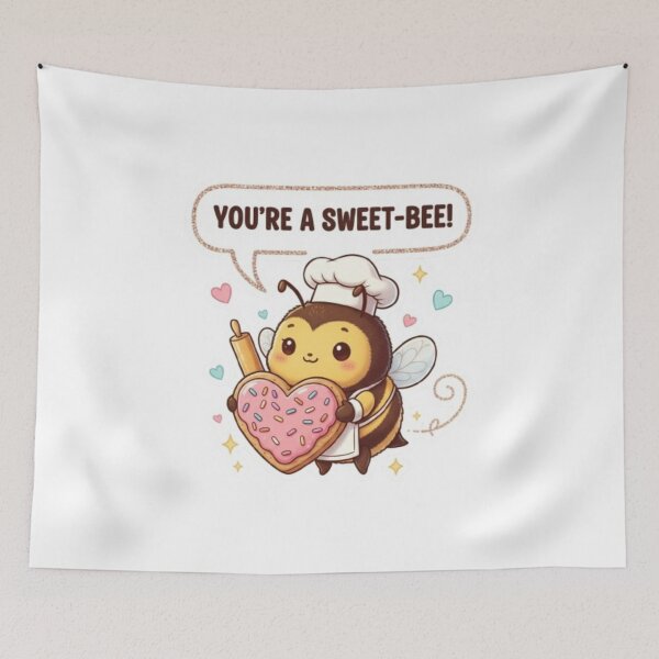 Item preview, You’re a Sweet Bee - Cute Valentine’s Day Bee Illustration designed and sold by sma44.