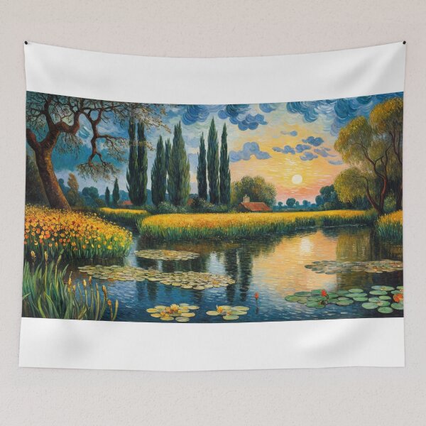Item preview, Tranquil Lakeside Glow designed and sold by Undersea Ai Art.