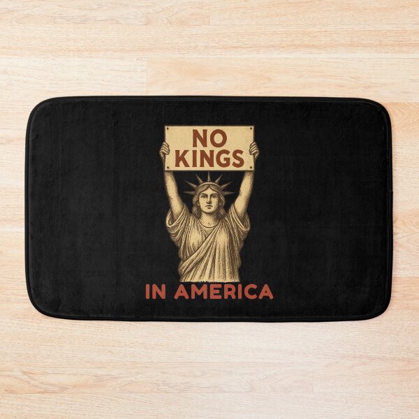 Item preview, No Kings in America Statue of Liberty – Vintage Freedom Statement Artwork designed and sold by flagylART.