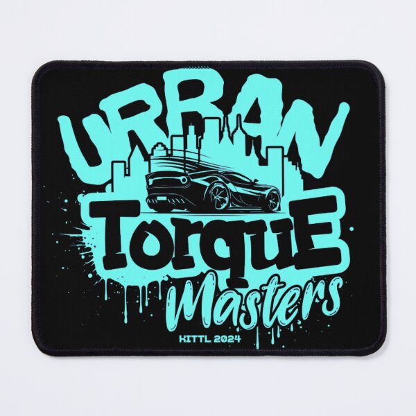 Item preview, Urban Torque Masters Teal Supercar City Skyline Graphic Tee designed and sold by GenZFashion000.