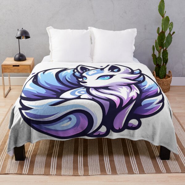 Item preview, Arctic Kitsune Fox – Cute Ice Spirit Fox Illustration designed and sold by Dyan4.