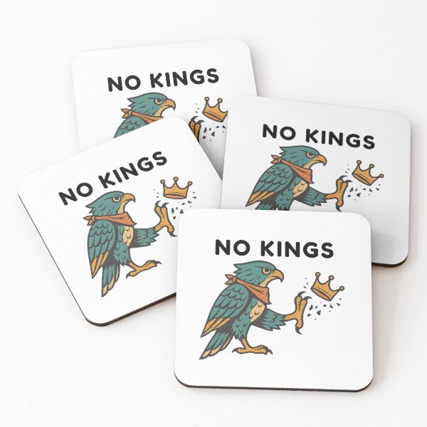 Item preview, No Kings Statement Bird Illustration – Anti Monarchy Freedom Artwork designed and sold by flagylART.