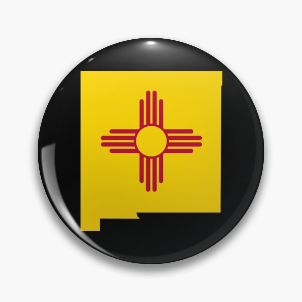 Item preview, New Mexico State Map - Zia Sun Symbol Pride designed and sold by mashmosh.