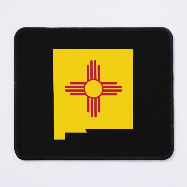Item preview, New Mexico State Map - Zia Sun Symbol Pride designed and sold by mashmosh.