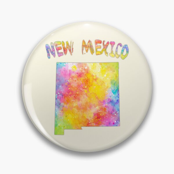 Item preview, Vibrant New Mexico, Artistic Watercolor State Map designed and sold by mashmosh.