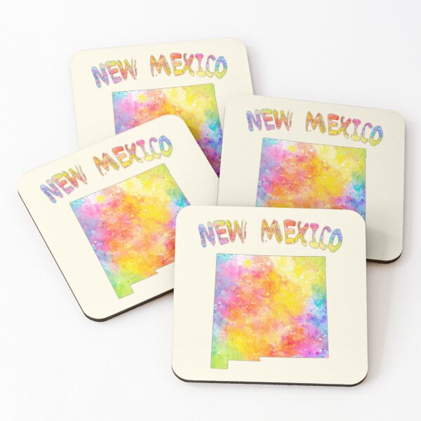 Item preview, Vibrant New Mexico, Artistic Watercolor State Map designed and sold by mashmosh.