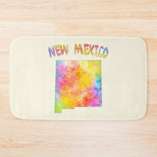 Item preview, Vibrant New Mexico, Artistic Watercolor State Map designed and sold by mashmosh.