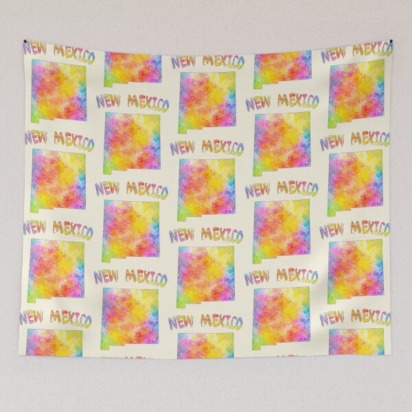 Item preview, Vibrant New Mexico, Artistic Watercolor State Map designed and sold by mashmosh.