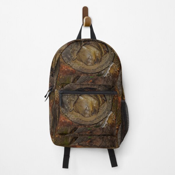 Item preview, Wombat Resting Inside a Hollow Log designed and sold by Michael van der Hoorn.