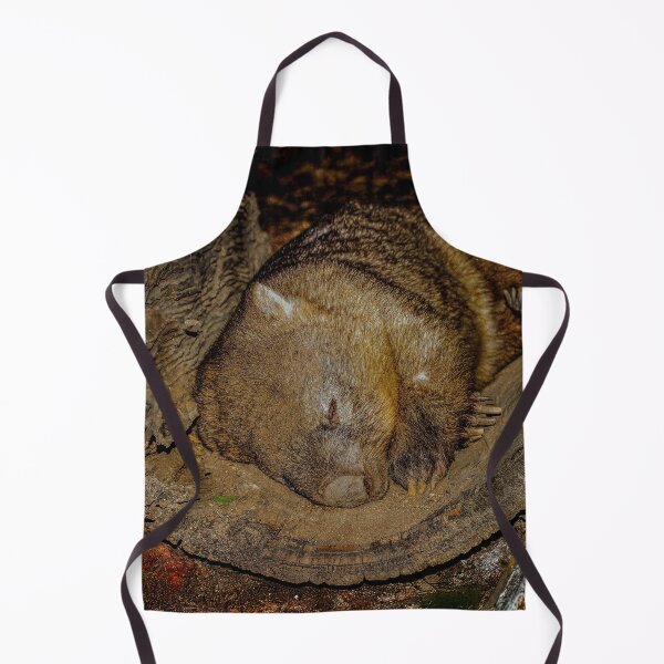 Item preview, Wombat Resting Inside a Hollow Log designed and sold by Michael van der Hoorn.