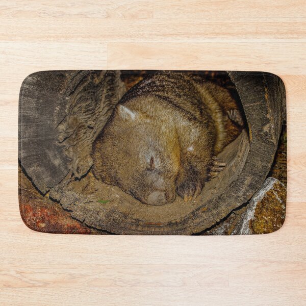 Item preview, Wombat Resting Inside a Hollow Log designed and sold by Michael van der Hoorn.