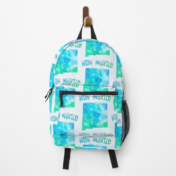 Item preview, New Mexico State Watercolor Map - Vibrant Turquoise & Teal Edition designed and sold by mashmosh.
