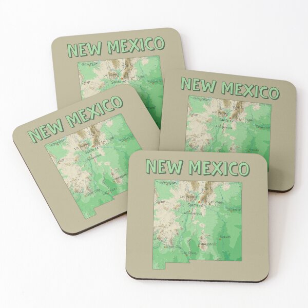Item preview, New Mexico State Retro Map - Vintage Land of Enchantment Art designed and sold by mashmosh.