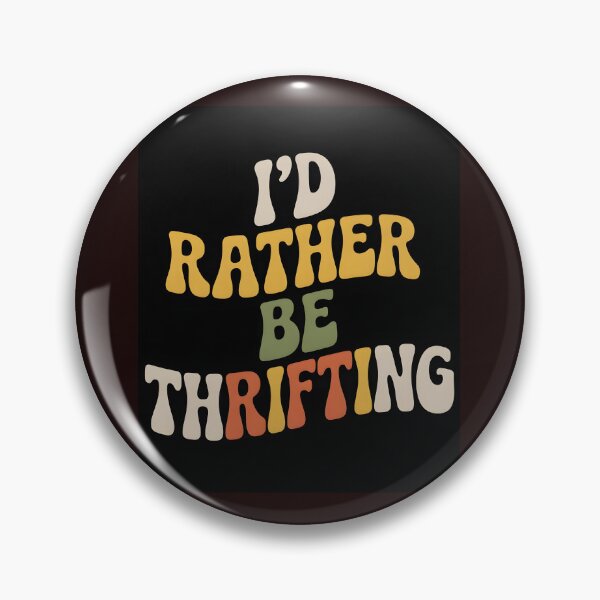 Item preview, Vintage I’d Rather Be Thrifting Retro Typography Shirt designed and sold by Viktorio Art Shop.