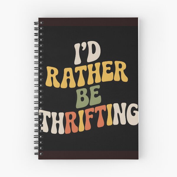 Item preview, Vintage I’d Rather Be Thrifting Retro Typography Shirt designed and sold by Viktorio Art Shop.