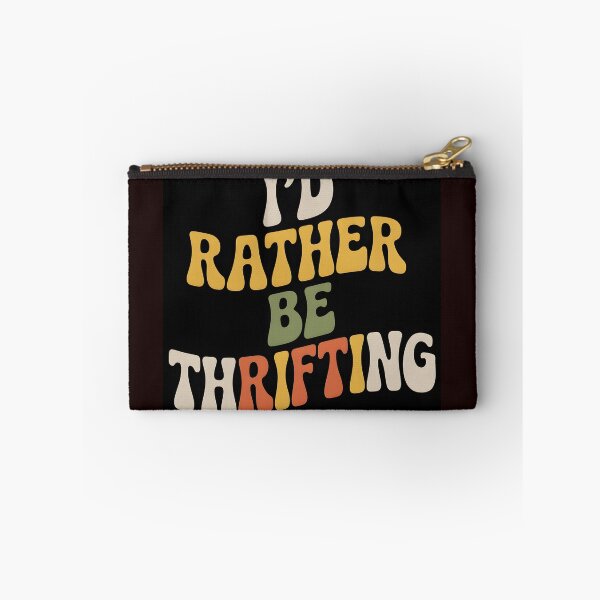 Item preview, Vintage I’d Rather Be Thrifting Retro Typography Shirt designed and sold by Viktorio Art Shop.