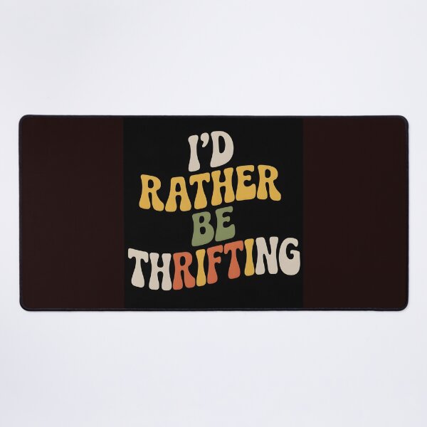 Item preview, Vintage I’d Rather Be Thrifting Retro Typography Shirt designed and sold by Viktorio Art Shop.