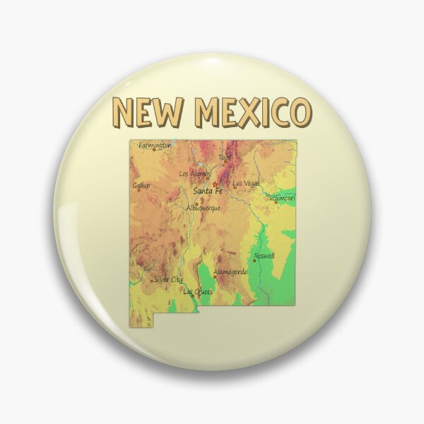 Item preview, New Mexico Topographic Vintage Map Art designed and sold by mashmosh.