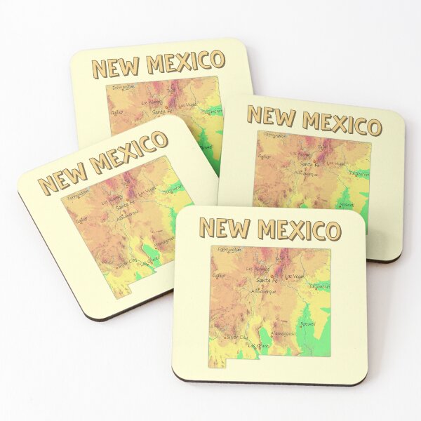 Item preview, New Mexico Topographic Vintage Map Art designed and sold by mashmosh.