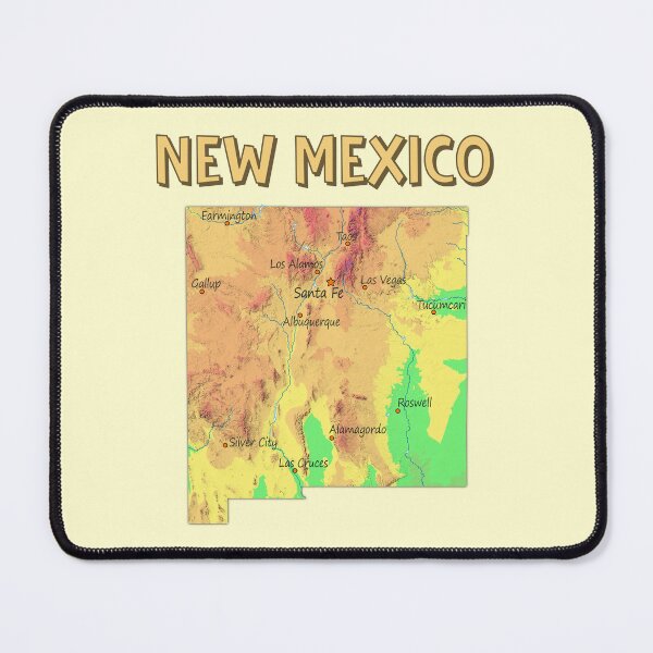 Item preview, New Mexico Topographic Vintage Map Art designed and sold by mashmosh.