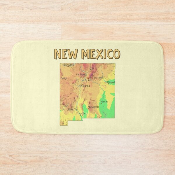 Item preview, New Mexico Topographic Vintage Map Art designed and sold by mashmosh.