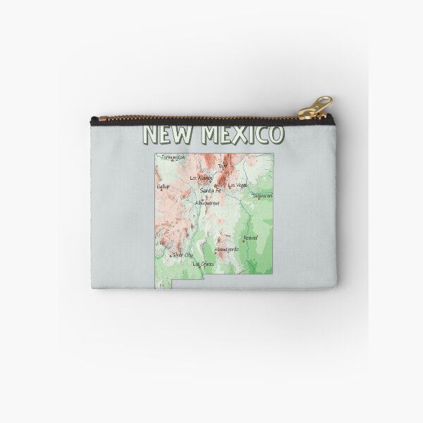 Item preview, New Mexico State Topographic Map & Cities designed and sold by mashmosh.