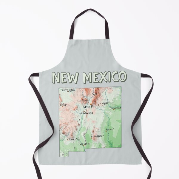 Item preview, New Mexico State Topographic Map & Cities designed and sold by mashmosh.