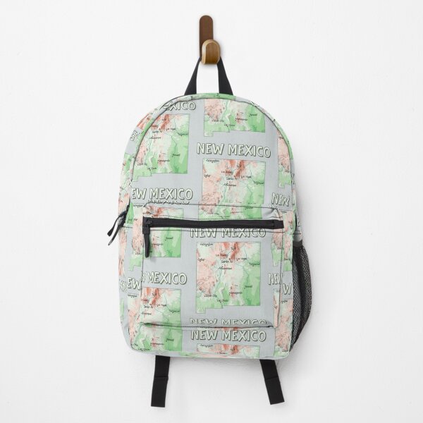 Item preview, New Mexico State Topographic Map & Cities designed and sold by mashmosh.