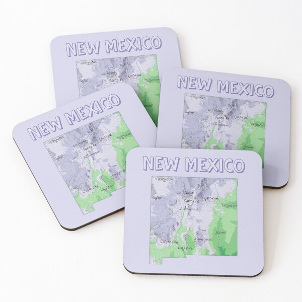 Item preview, New Mexico Artistic Topographic Map Art designed and sold by mashmosh.