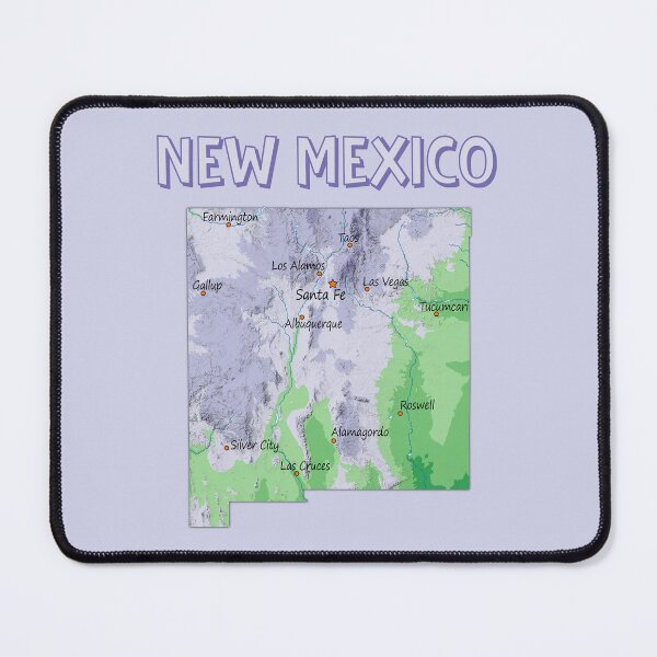 Item preview, New Mexico Artistic Topographic Map Art designed and sold by mashmosh.