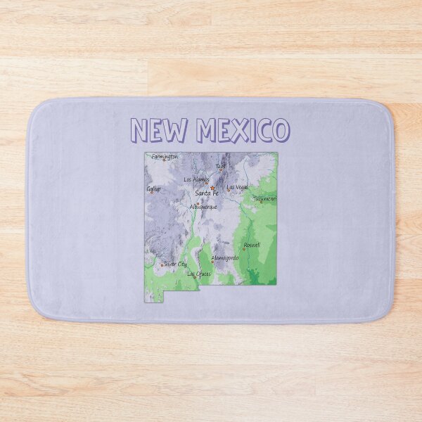 Item preview, New Mexico Artistic Topographic Map Art designed and sold by mashmosh.