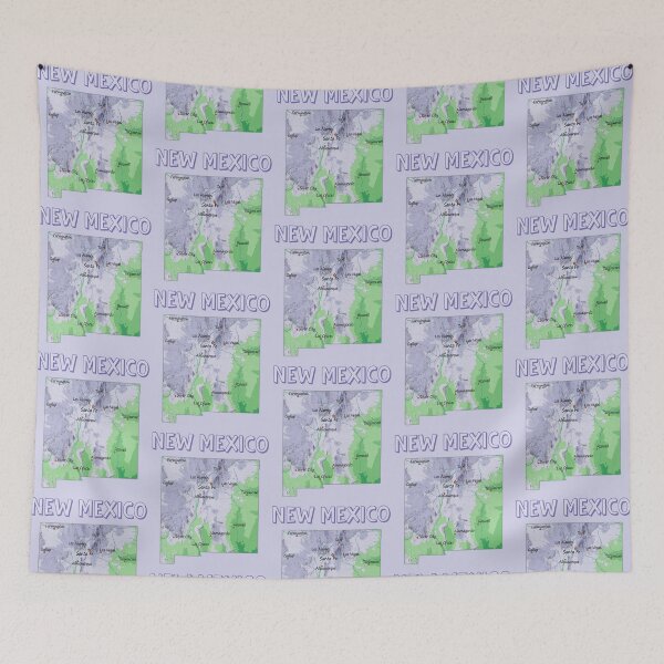 Item preview, New Mexico Artistic Topographic Map Art designed and sold by mashmosh.