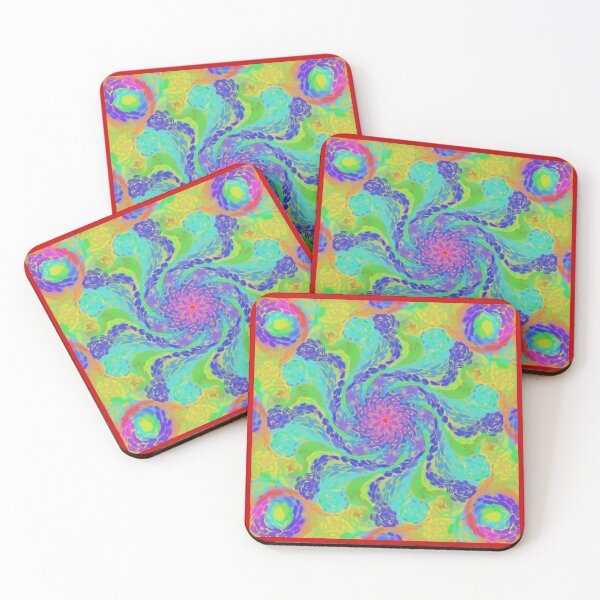 Item preview, Kaleido Spiral Bloom – Vibrant Colors Swirl Mandala (Harmony Edition) designed and sold by Fun In The Sun .