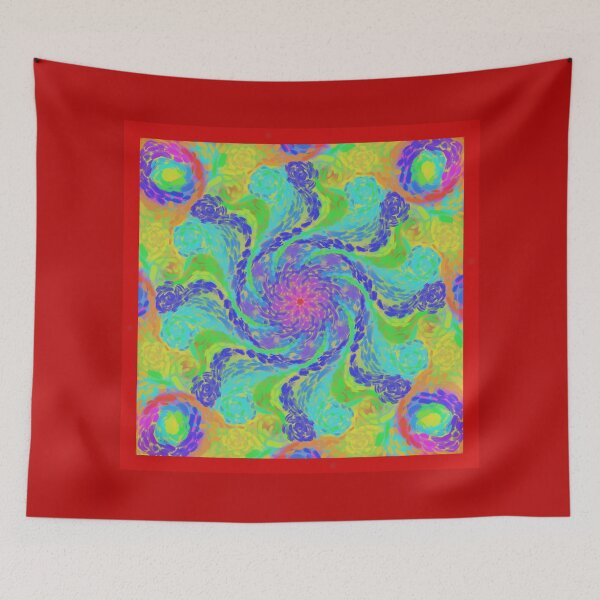 Item preview, Kaleido Spiral Bloom – Vibrant Colors Swirl Mandala (Harmony Edition) designed and sold by Fun In The Sun .